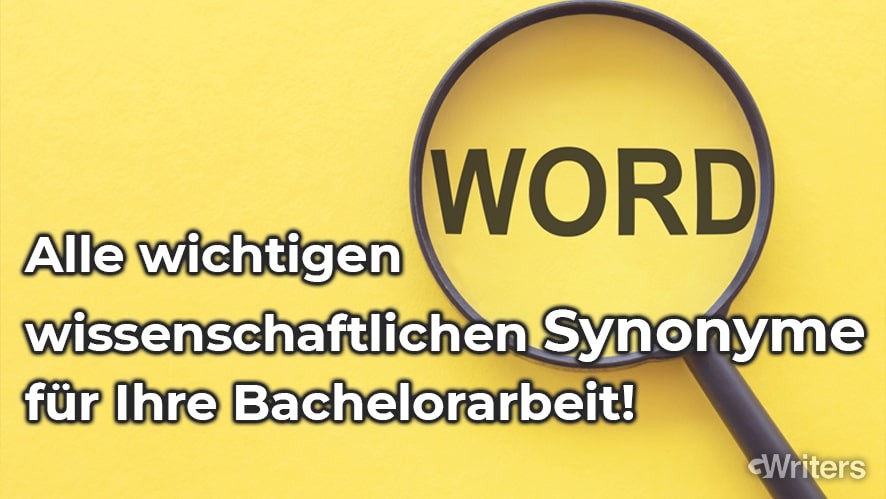 wissenschaftliche synonyme bachelorarbeit